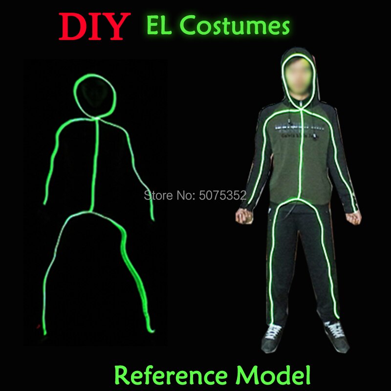 GZYUCHAO EL Cosplay Led Costume
