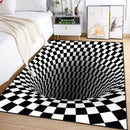 Vortex Illusion Rug 3D Trap Effect Bottomless Hole Carpet