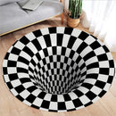 3D Vortex Optical Illusion Rugs