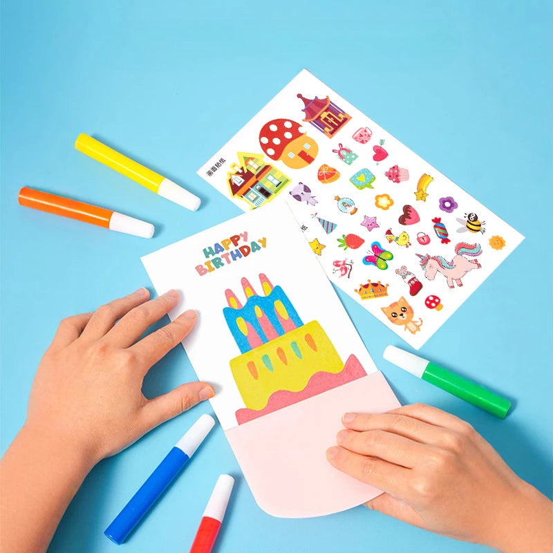 Rainbow Scratch Painting Set Drawing Toys