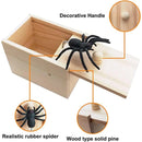 1PC Spider Funny Scare Wooden Hidden Box Prank