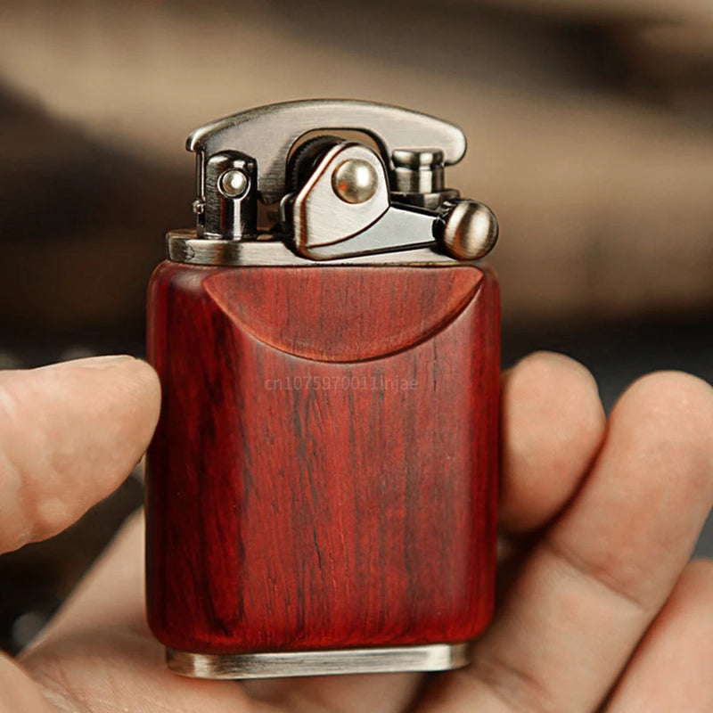 Rosewood Wooden Zorro Rocker Kerosene Lighter