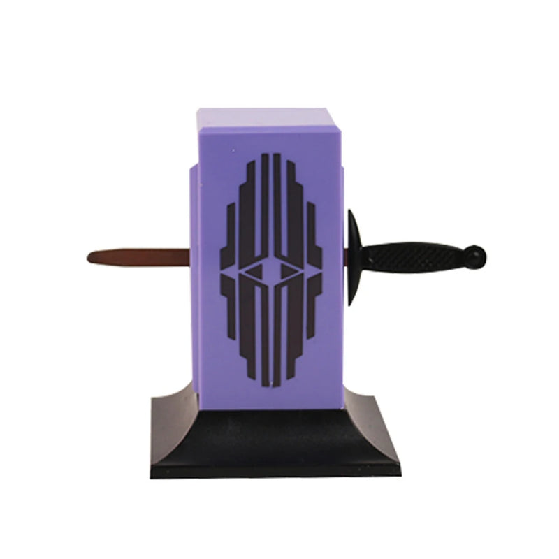 Sword Through Ring Sealed by a Box Close up Magic Toy