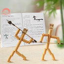 DIY Small Bamboo Man Two Player Battle Fun Interactive Party Games