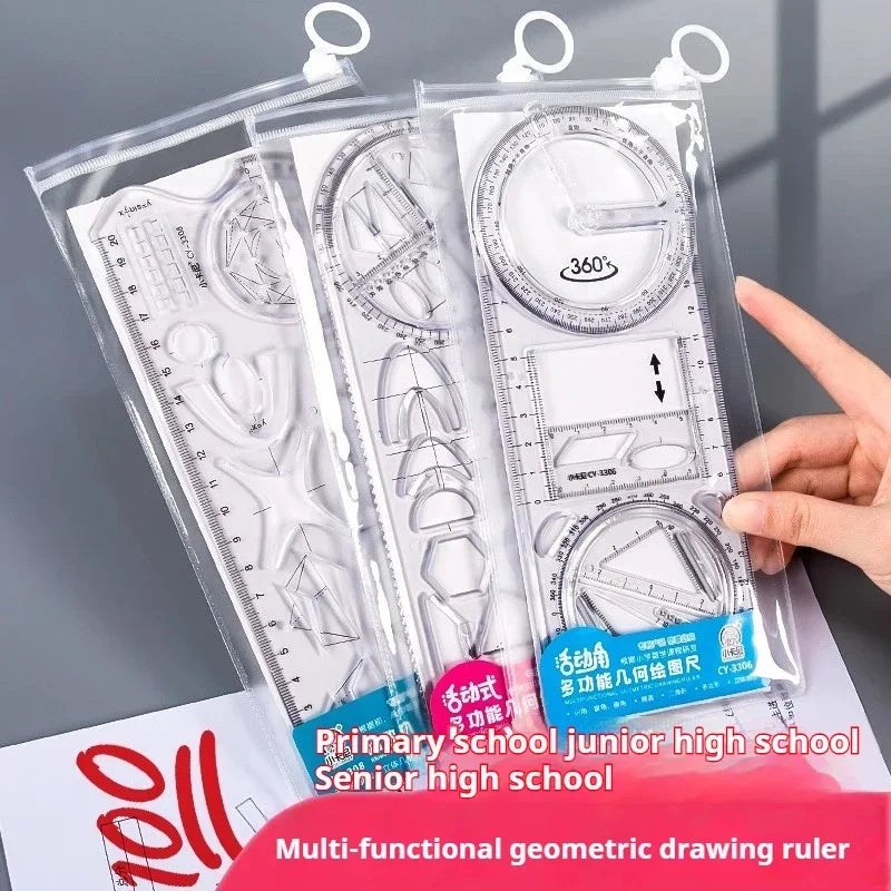 Multifunctional Geometric Function Ruler Set