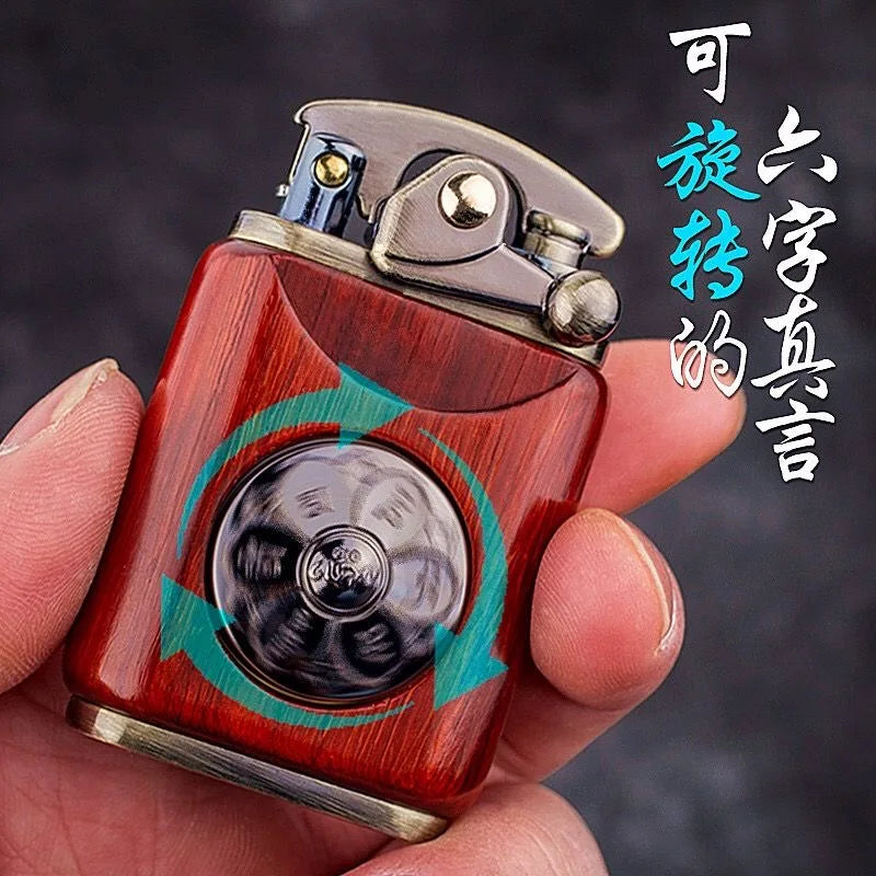 Rosewood Wooden Zorro Rocker Kerosene Lighter