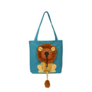Lion Shaped Pet Canvas Shoulder Bag