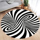 3D Vortex Optical Illusion Rugs