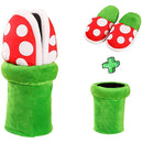 Plants Plush Home Wear Slippers With Pipe Pot Holder For Adults