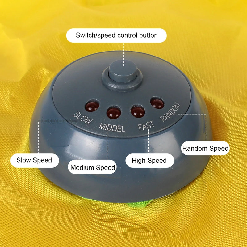 Mouse Fabric Moving Feather Interactive Pet Toy For Cat
