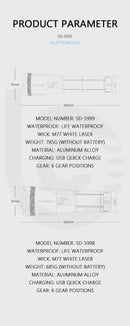 High Power White Laser Flashlight