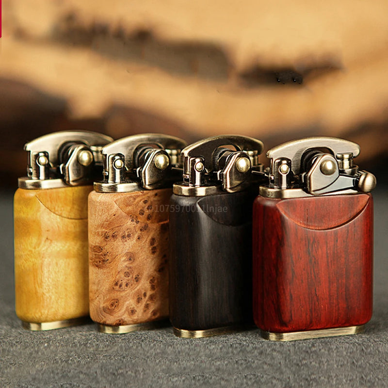 Rosewood Wooden Zorro Rocker Kerosene Lighter