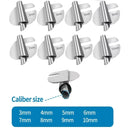 1/4/8pcs Stainless Steel Sewing Rolled Hemmer Foot 3mm-10mm