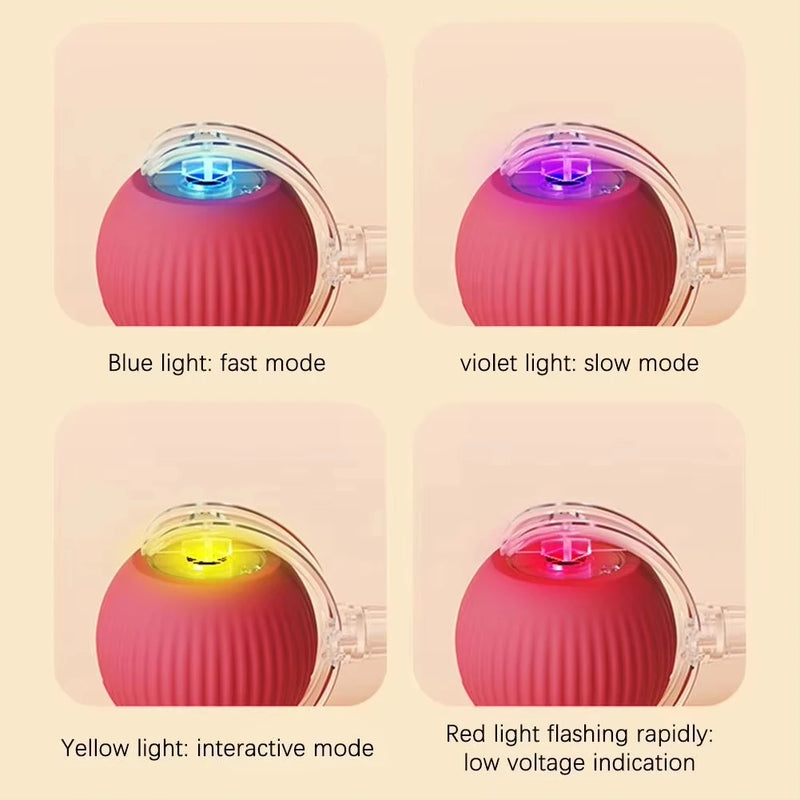 1/2PCS Interactive Cat Toys Ball Auto Electric Rolling Ball Toys for Cats