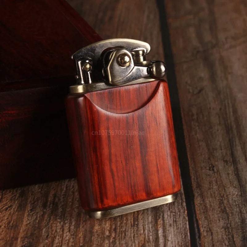 Rosewood Wooden Zorro Rocker Kerosene Lighter