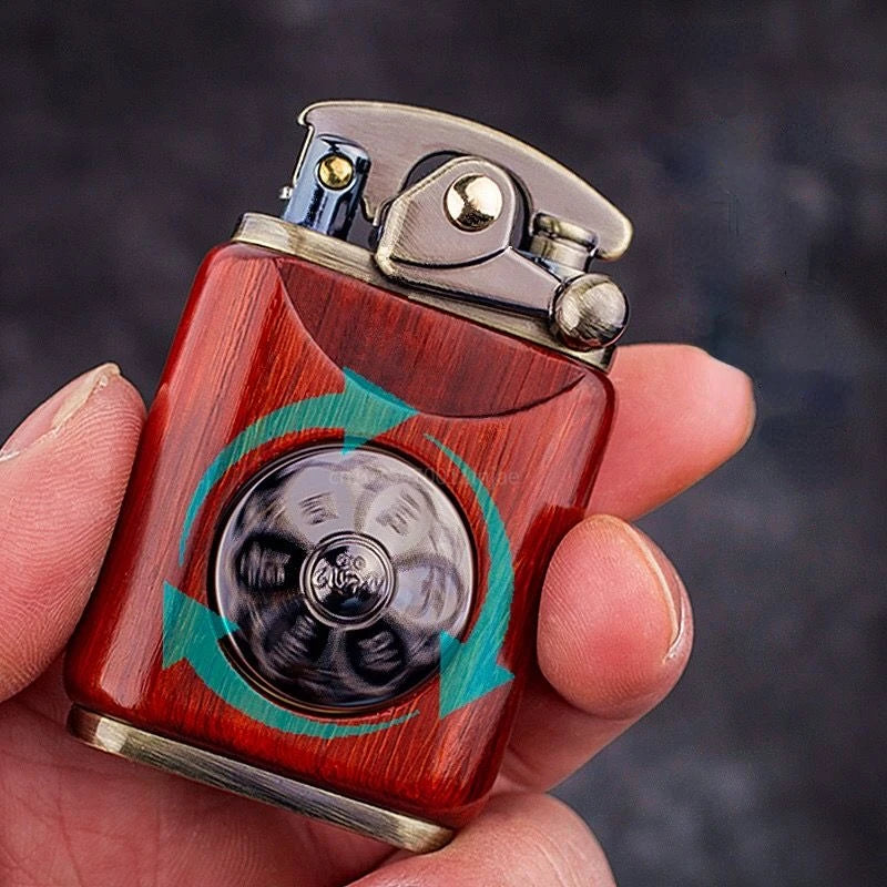 Rosewood Wooden Zorro Rocker Kerosene Lighter