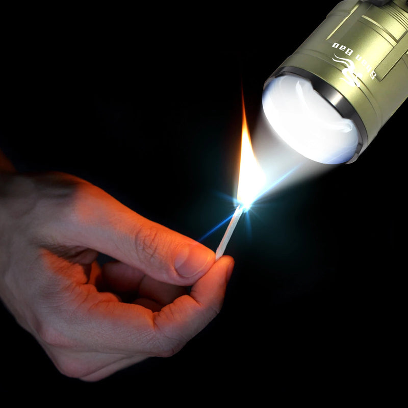 Shan bao 3000LM Outdoor Zoom Waterproof Flashlight