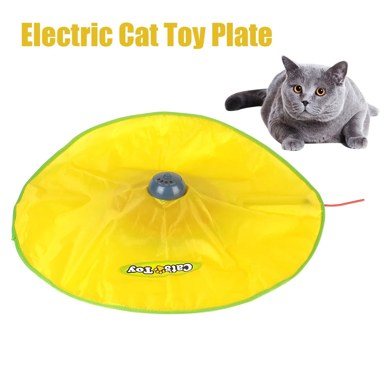 Mouse Fabric Moving Feather Interactive Pet Toy For Cat