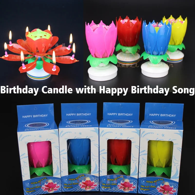 New Rotating Music Candle