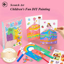 Rainbow Scratch Painting Set Drawing Toys
