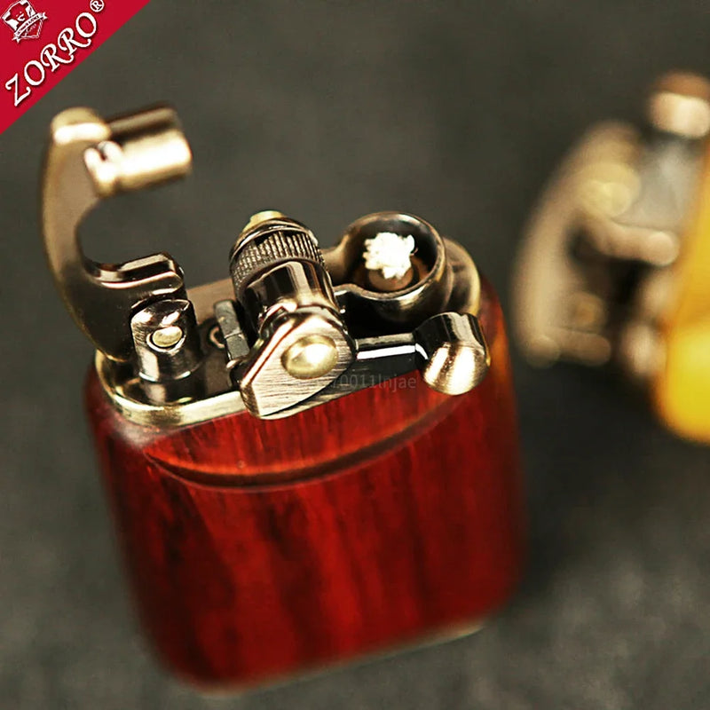 Rosewood Wooden Zorro Rocker Kerosene Lighter