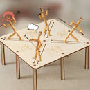 DIY Small Bamboo Man Two Player Battle Fun Interactive Party Games