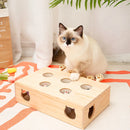 Cat Toys Interactive Whack-a-mole Solid Wood Toys