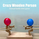 Balloon Bamboo Man Battle Wooden Fighter Game for 2 Players Kids