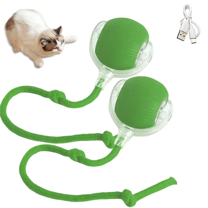 1/2PCS Interactive Cat Toys Ball Auto Electric Rolling Ball Toys for Cats