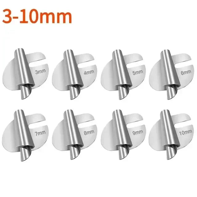 1/4/8pcs Stainless Steel Sewing Rolled Hemmer Foot 3mm-10mm