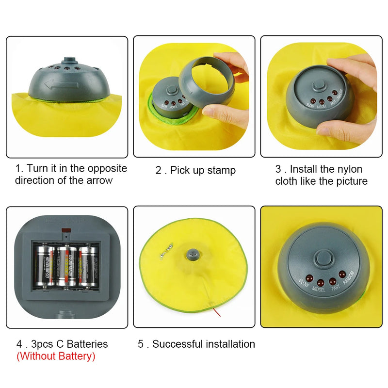 Mouse Fabric Moving Feather Interactive Pet Toy For Cat