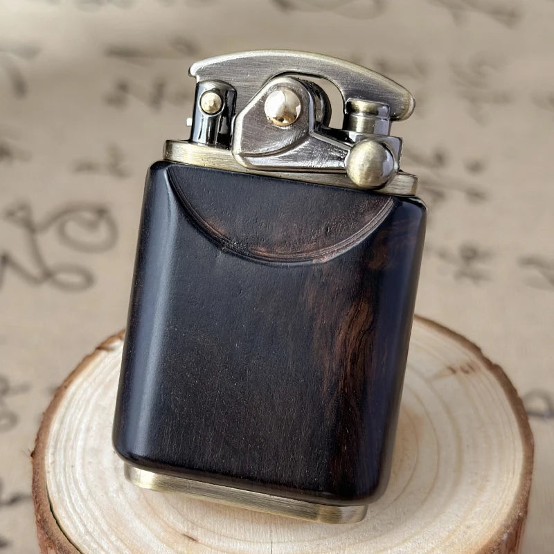 Rosewood Wooden Zorro Rocker Kerosene Lighter