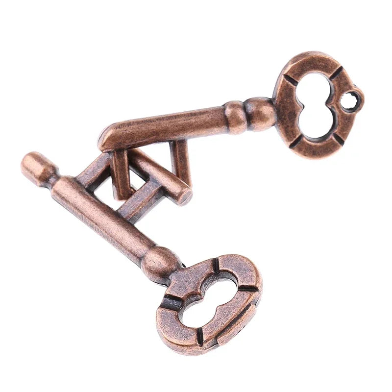 Key Lock Puzzles IQ Brain Teaser Toy For Adults Kids