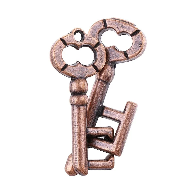 Key Lock Puzzles IQ Brain Teaser Toy For Adults Kids