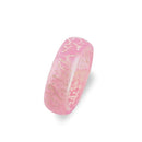 Fashion Colorful  Luminous Leopard Print Resin Crack Rings